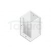 NEW TRENDY Drzwi wnękowe NEW SOLEO COPPER BRUSHED 2D U 150x195 szkło czyste 6mm Active Shield - wahadłowe D-0549A 